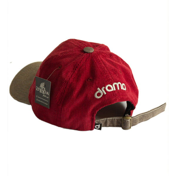 Boné Drama Dad Hat - Vermelho & Cinza - Image 2