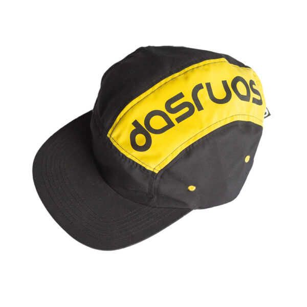 Boné Drama Five Panel - Preto Amarelo