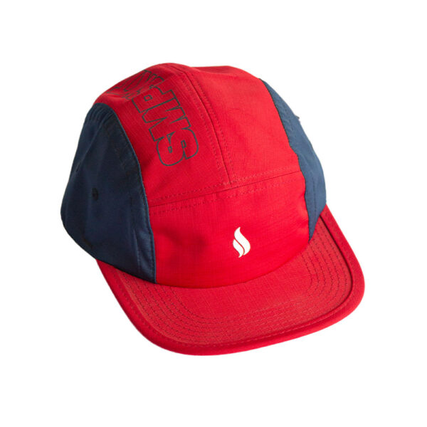 Boné Simpleskt Five Panel - Vermelho & Azul