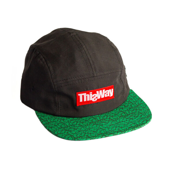 Boné This Way Five Panel - Preto & Verde