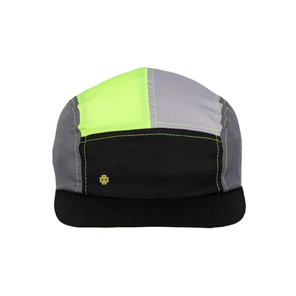 Boné Dome 5 Panel Colorway Sassá Black/Lime