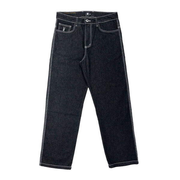 Calça Improve Gorilla Jeans - Preto / Costura Branco