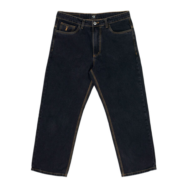 Calça Improve Gorilla Jeans - Preto / Costura Ocre