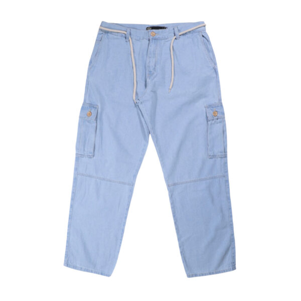 Calça Foton Jeans Cargo - Azul Claro