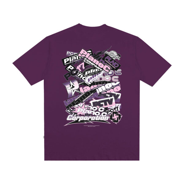 Camiseta Plano C Stickers - Roxo Carbono - Image 2