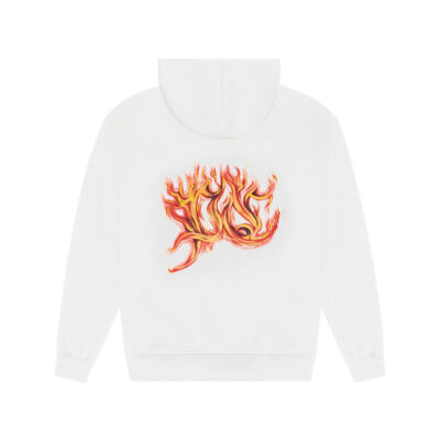 MOLETOM “HOODIE FLAMES” – MARFIM